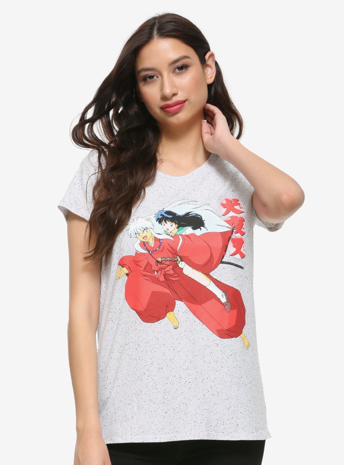 Inuyasha Kagome Jump Girls Speckle T-Shirt, MULTI, hi-res