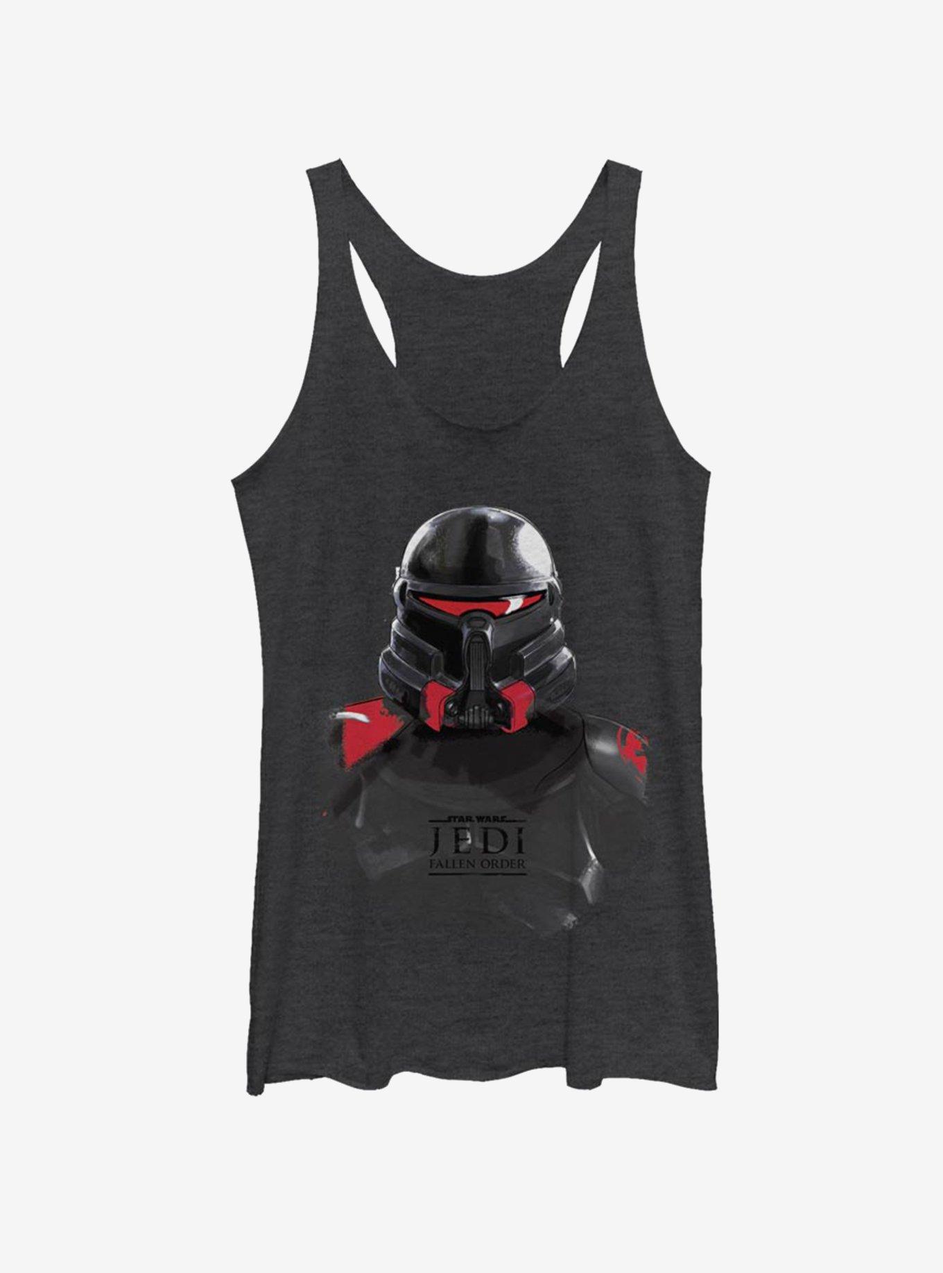 Star Wars Jedi: Fallen Order Purge Trooper Mask Girls Tank, BLK HTR, hi-res