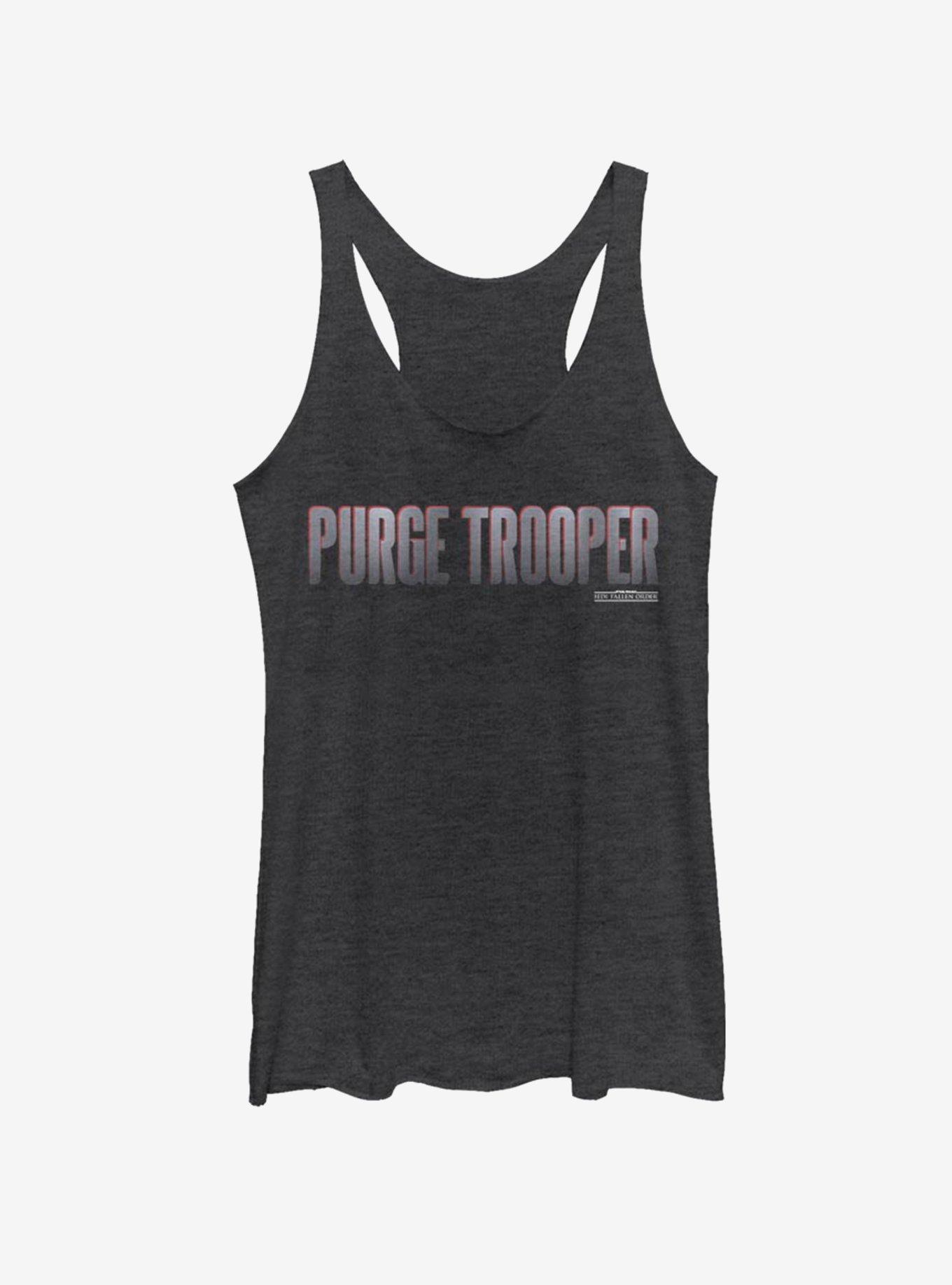 Star Wars Jedi: Fallen Order Purge Trooper Girls Tank, BLK HTR, hi-res