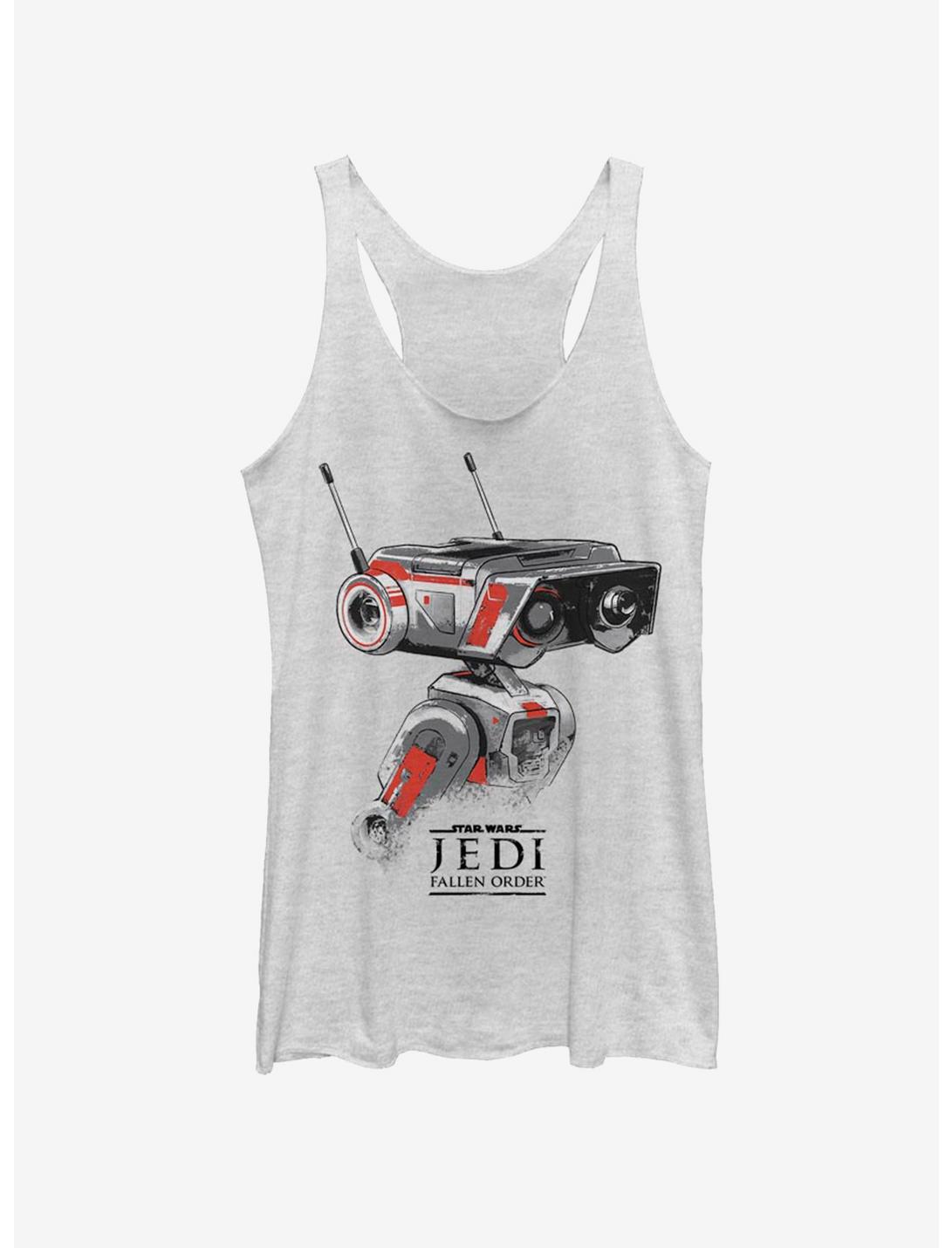 Star Wars Jedi: Fallen Order Robot Guy Girls Tank, WHITE HTR, hi-res