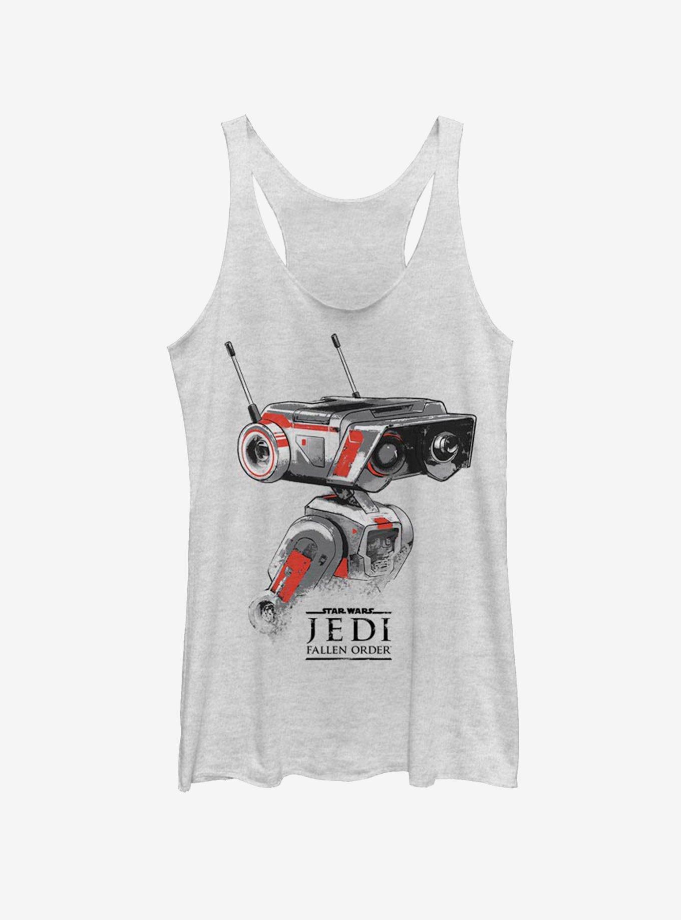 Star Wars Jedi: Fallen Order Robot Guy Girls Tank, WHITE HTR, hi-res