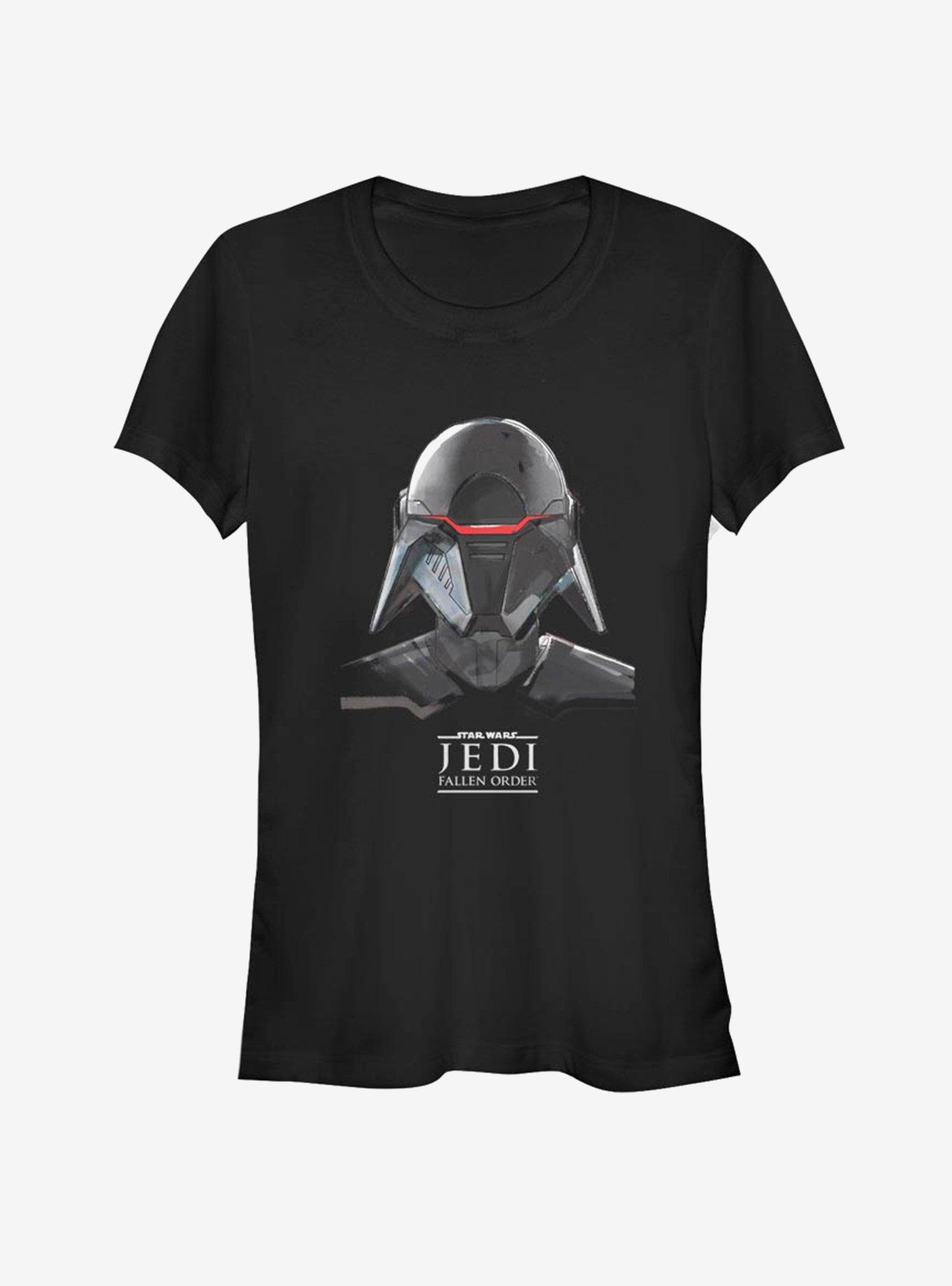 Star Wars Jedi: Fallen Order Inquisitor Mask Girls T-Shirt, BLACK, hi-res