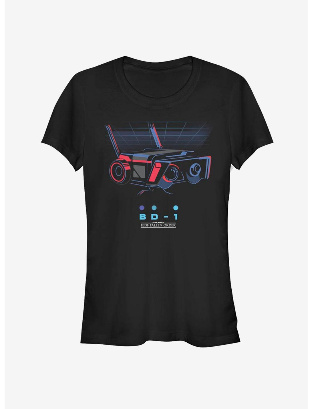 Star Wars Jedi: Fallen Order Retro Robot Girls T-Shirt, BLACK, hi-res