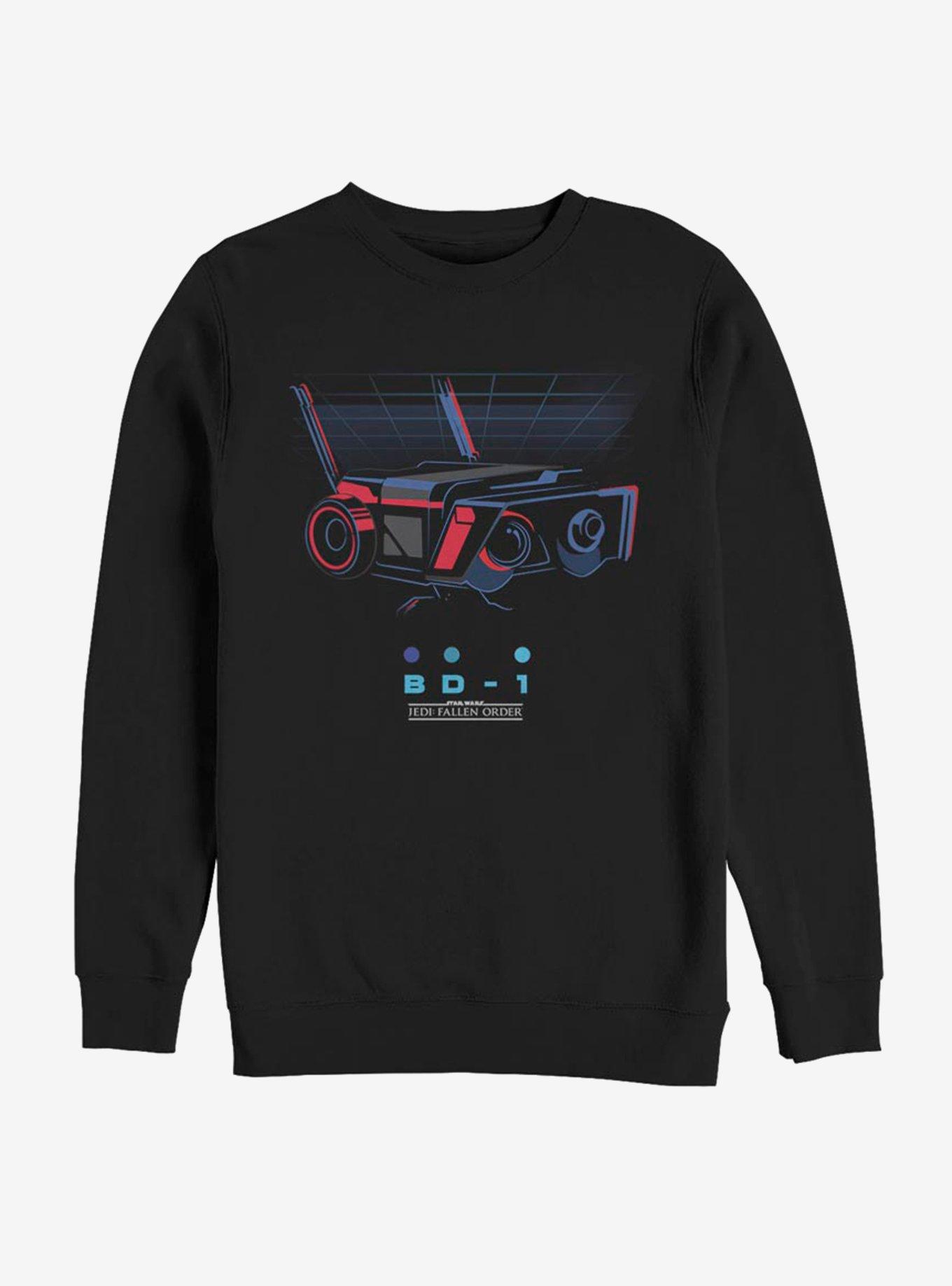 Star Wars Jedi: Fallen Order Retro Robot Sweatshirt, BLACK, hi-res