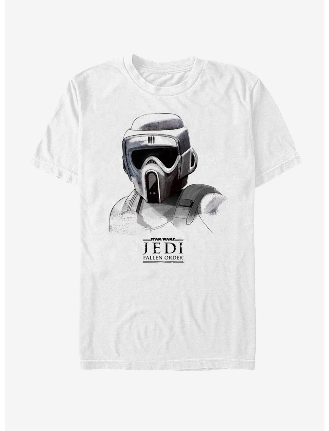 Star Wars Jedi: Fallen Order Scout Trooper Mask T-Shirt, WHITE, hi-res