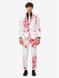 OppoSuits Men's Bloody Harry Halloween Suit, WHITE  RED, hi-res