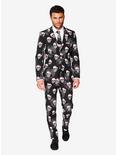 OppoSuits Men's Skulleton Halloween Suit, BLACK, hi-res