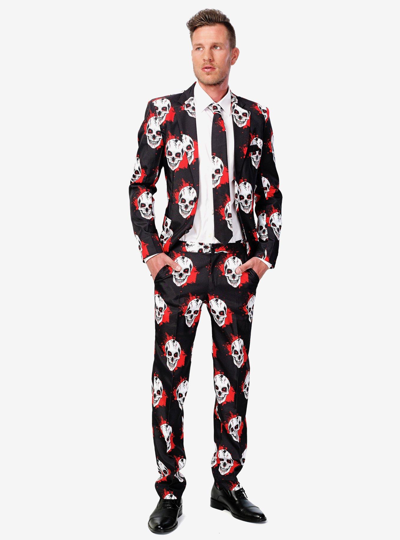 Suitmeister Men's Skulls Blood Halloween Suit, , hi-res