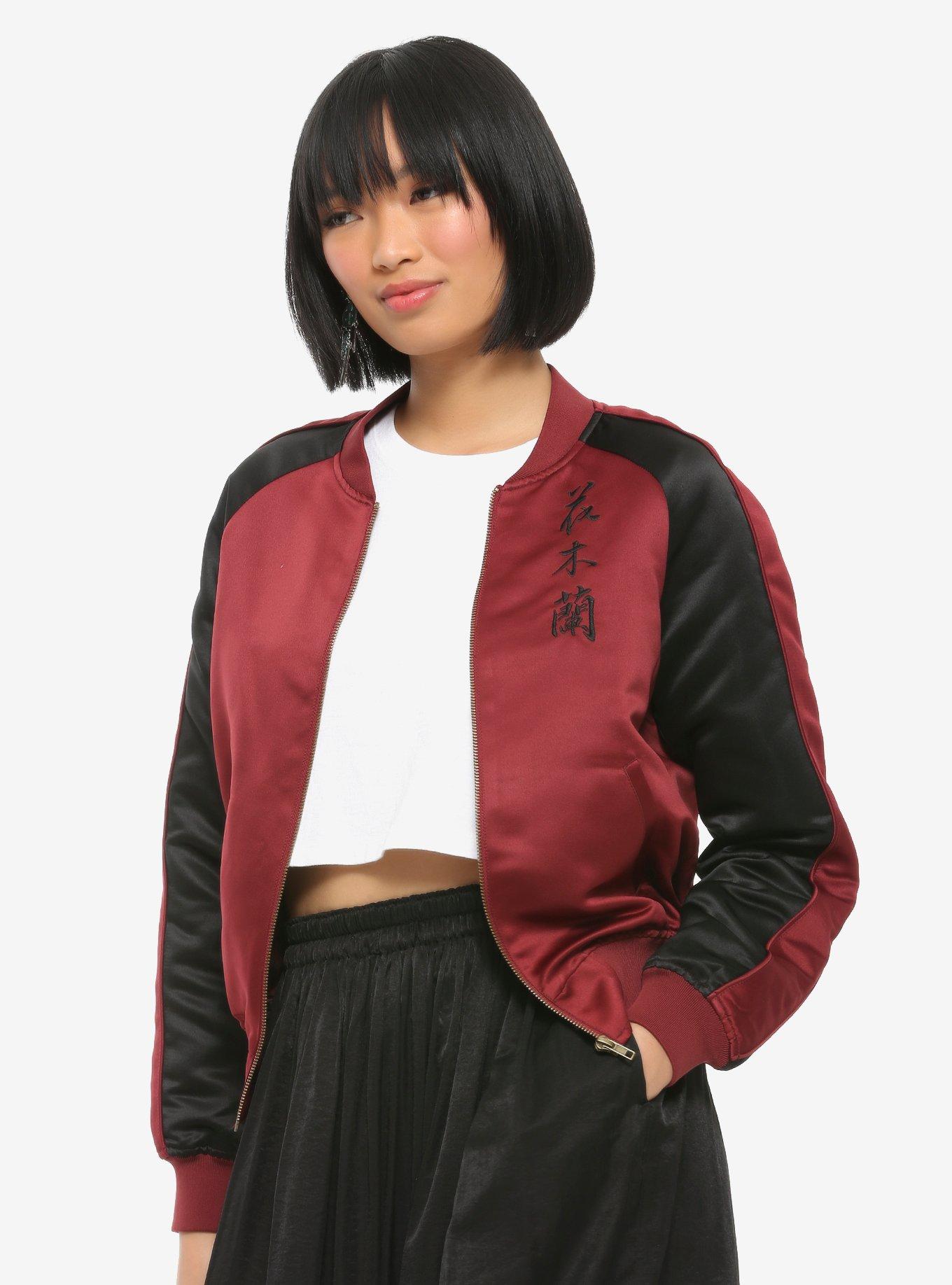 Her Universe Disney Mulan Phoenix Satin Bomber Jacket, MULTI, hi-res