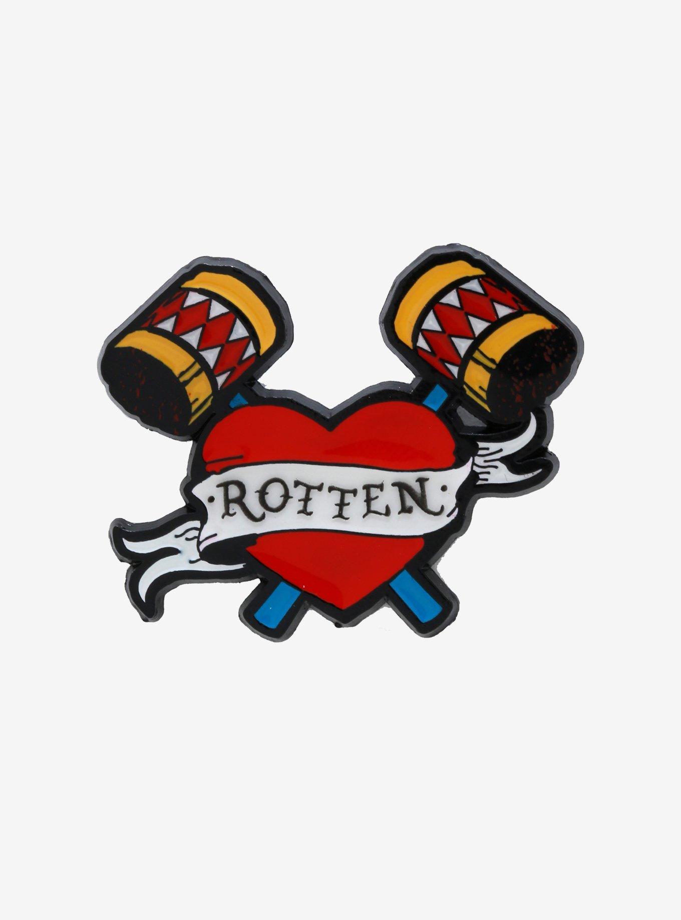 DC Comics Birds Of Prey Rotten Heart Enamel Pin, , hi-res