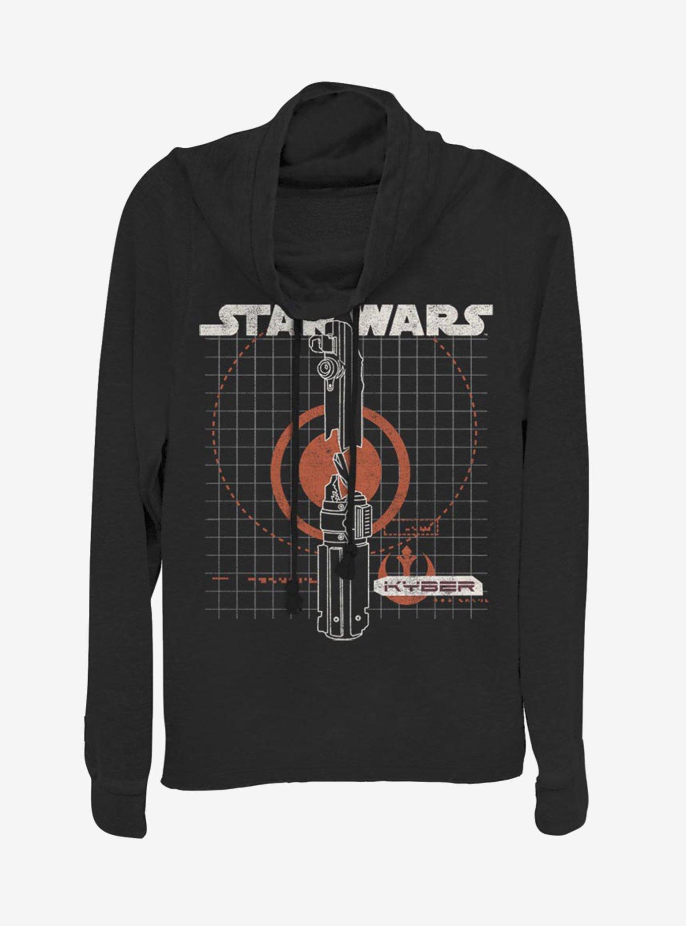 Star Wars: The Rise of Skywalker Kyber Cowl Neck Long-Sleeve Girls Top, , hi-res