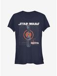 Star Wars: The Rise of Skywalker Kyber Girls T-Shirt, NAVY, hi-res