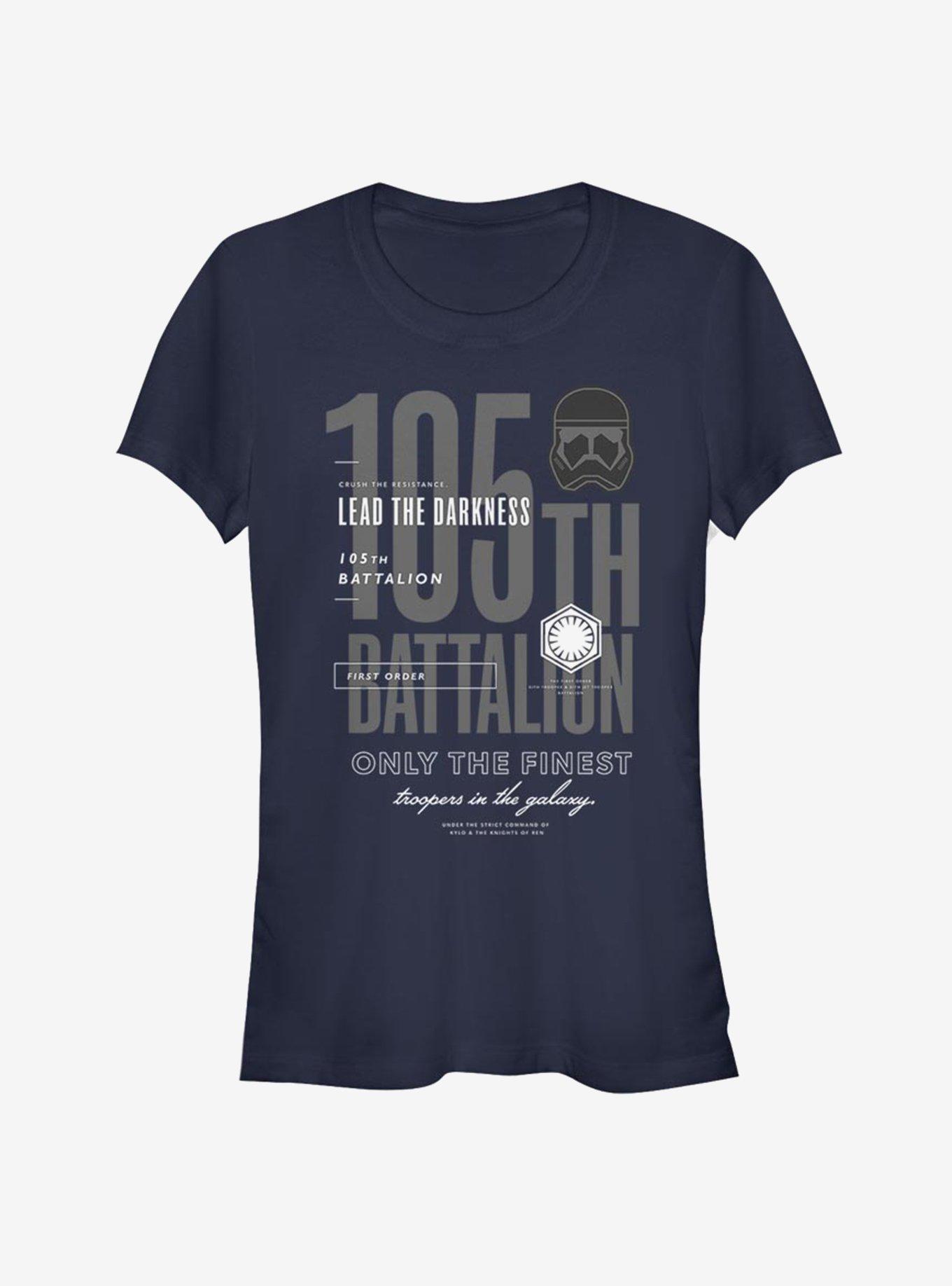 Star Wars: The Rise of Skywalker Lead Darkness Girls T-Shirt, NAVY, hi-res
