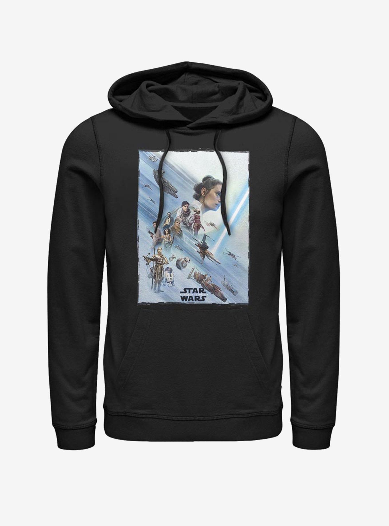 Star Wars: The Rise of Skywalker Rey Poster Hoodie, BLACK, hi-res