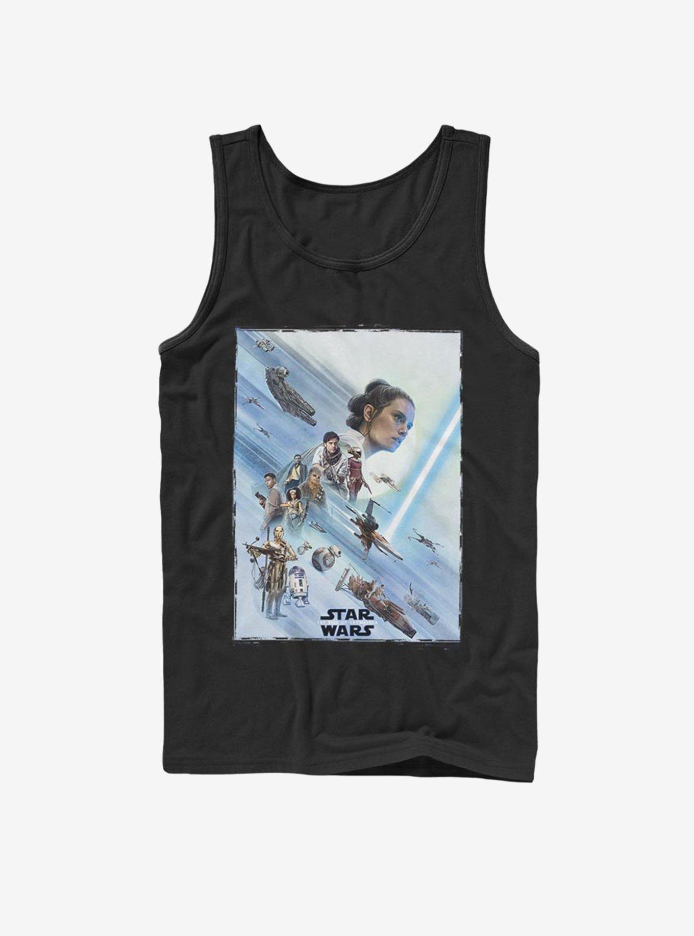 Star Wars: The Rise of Skywalker Rey Poster Tank, BLACK, hi-res