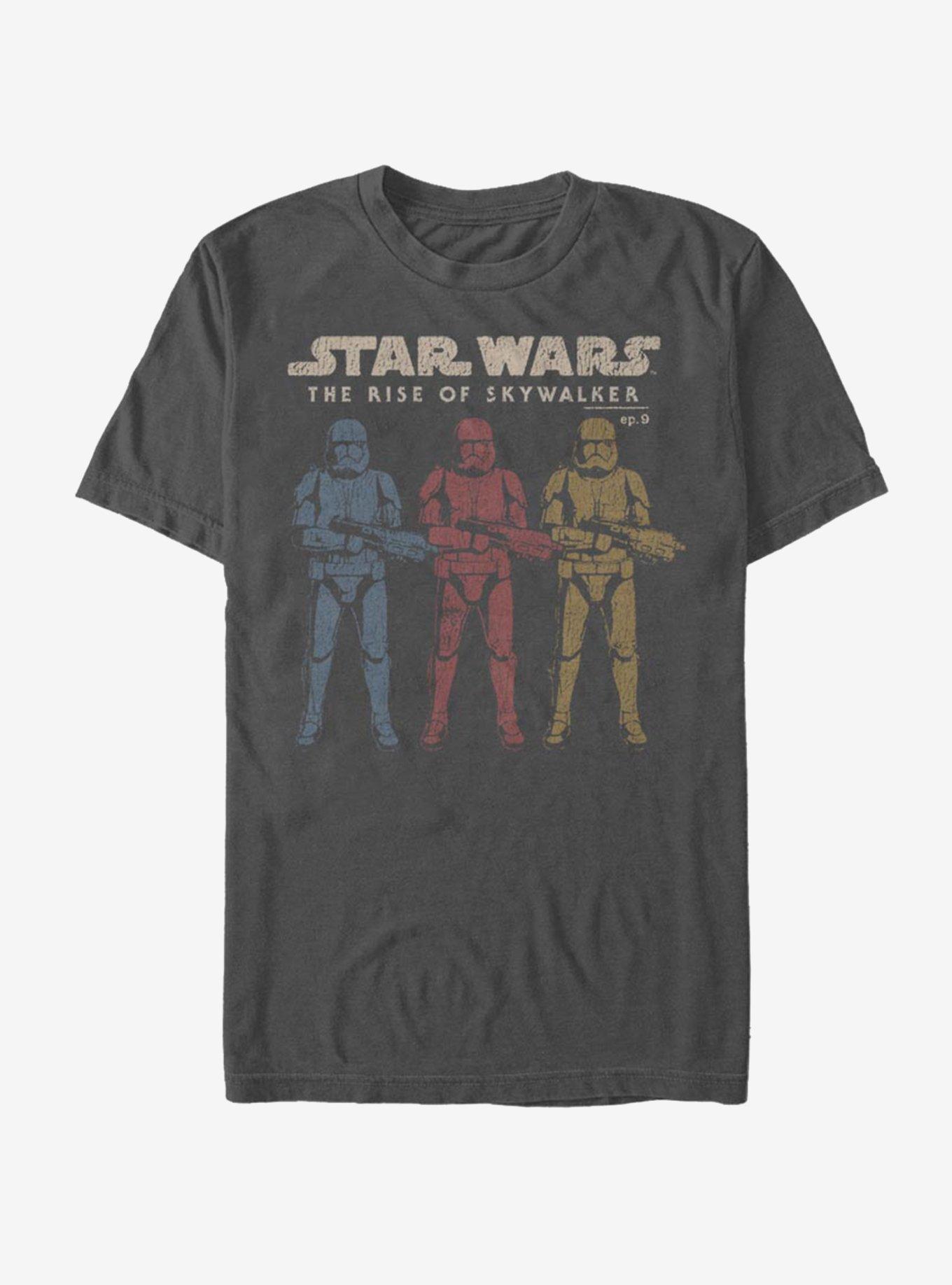 Star Wars: The Rise of Skywalker Color Guards T-Shirt, CHARCOAL, hi-res