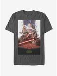 Star Wars: The Rise of Skywalker Last Poster T-Shirt, CHAR HTR, hi-res
