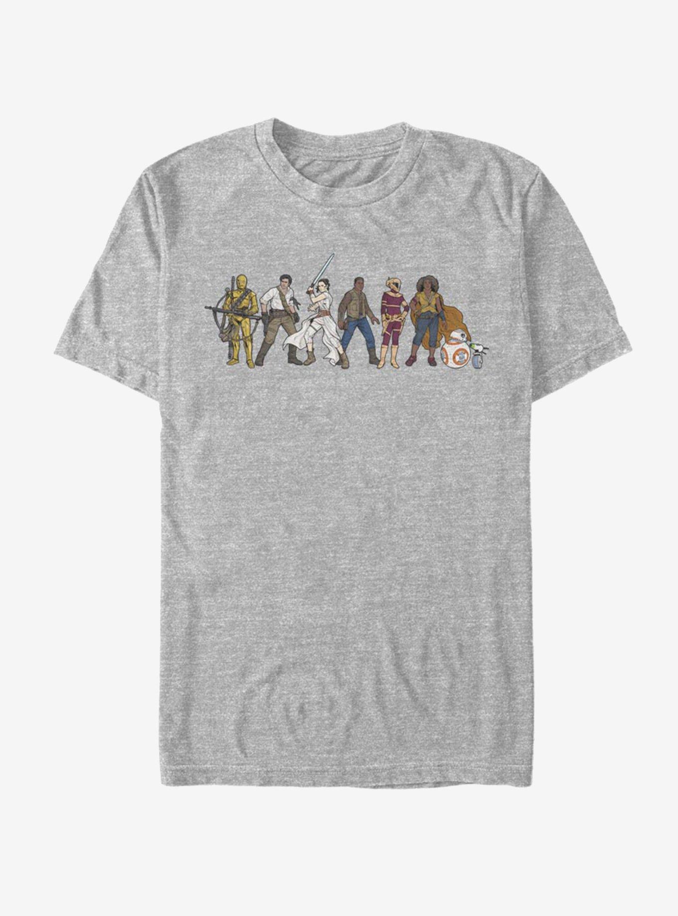 Star Wars: The Rise of Skywalker Resistance Line-Up T-Shirt, , hi-res