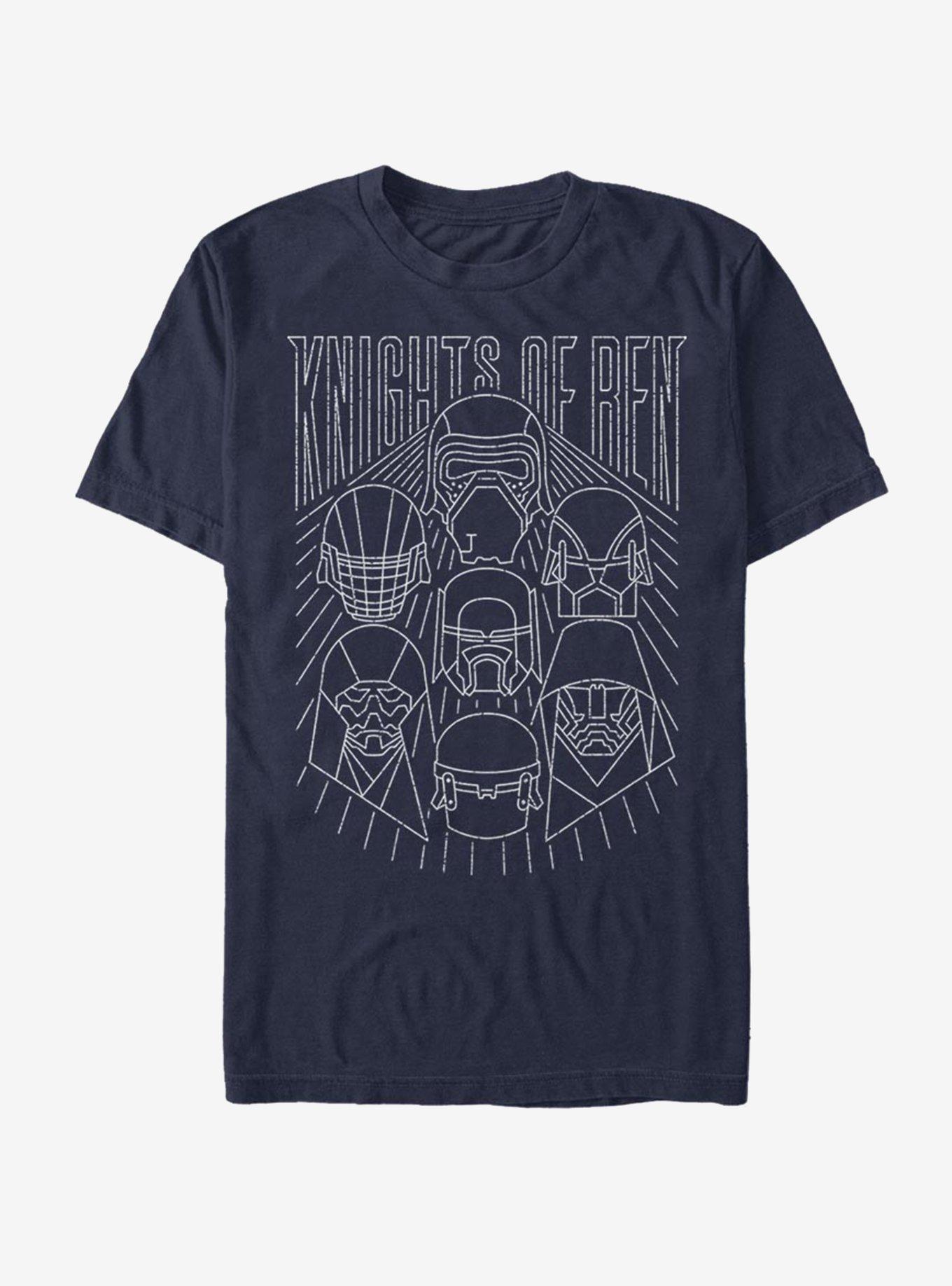 Star Wars: The Rise of Skywalker Simple Outlines T-Shirt, NAVY, hi-res