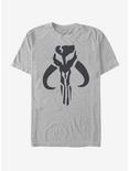 Star Wars The Mandalorian Simple Symbol T-Shirt, SILVER, hi-res