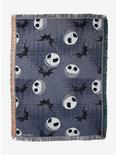 The Nightmare Before Christmas Jack Heads & Bats Tapestry Throw Blanket, , hi-res