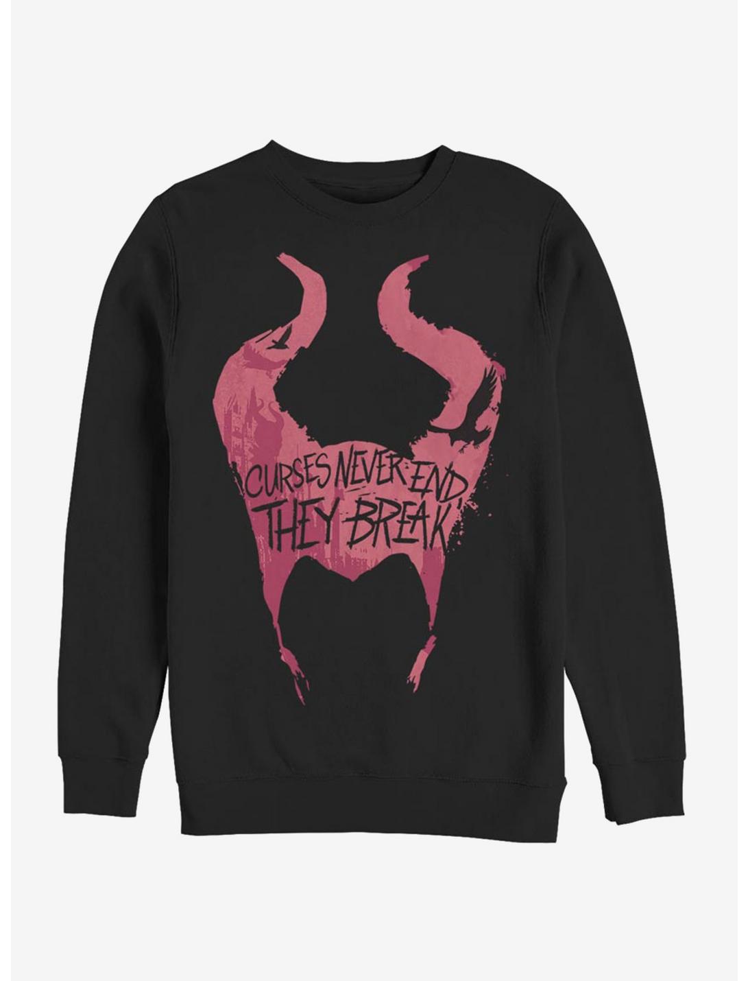 Disney Maleficent: Mistress Of Evil Cursed Horns Sweatshirt, BLACK, hi-res