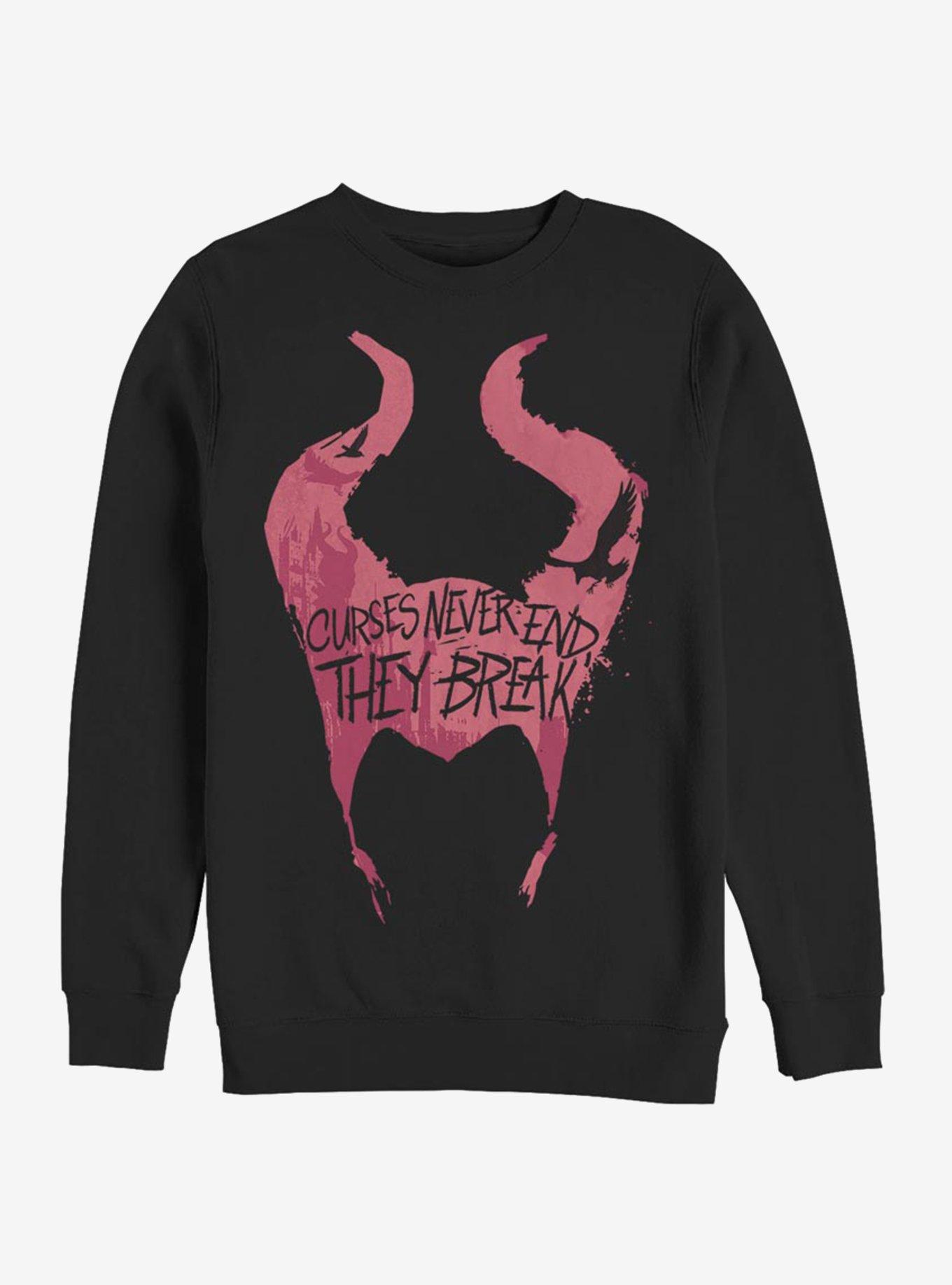 Disney Maleficent: Mistress Of Evil Cursed Horns Sweatshirt, BLACK, hi-res