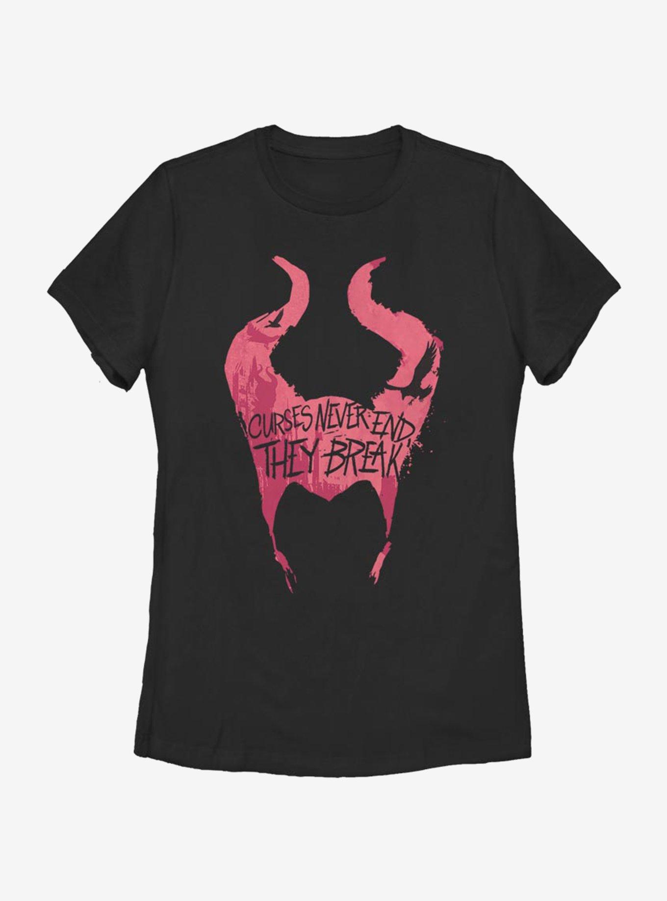 Disney Maleficent: Mistress Of Evil Cursed Horns Womens T-Shirt, BLACK, hi-res