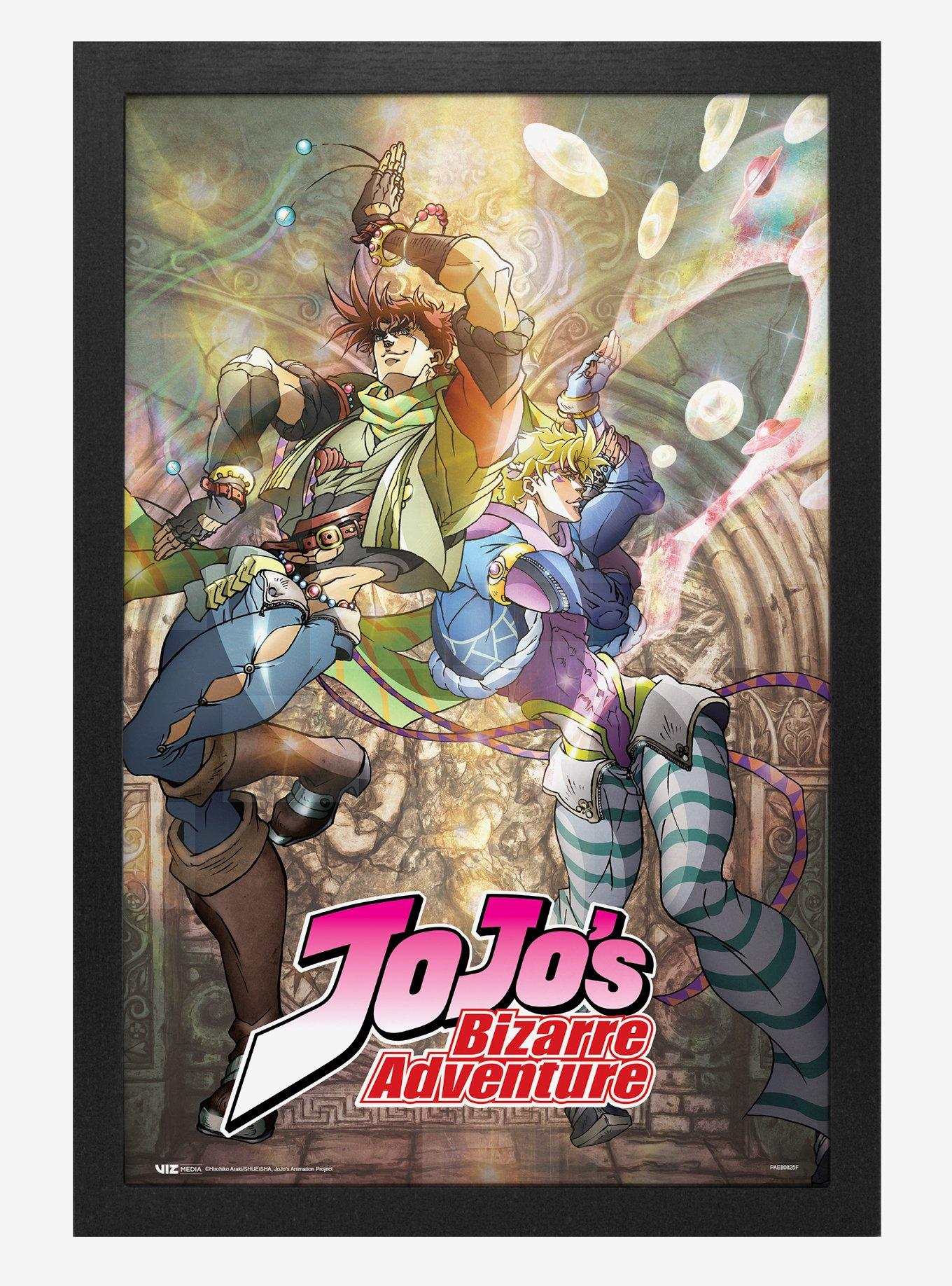 JoJo's Bizarre Adventure Joseph Joestar & Caesar Anthonio Zeppeli Dance Framed Poster, , hi-res