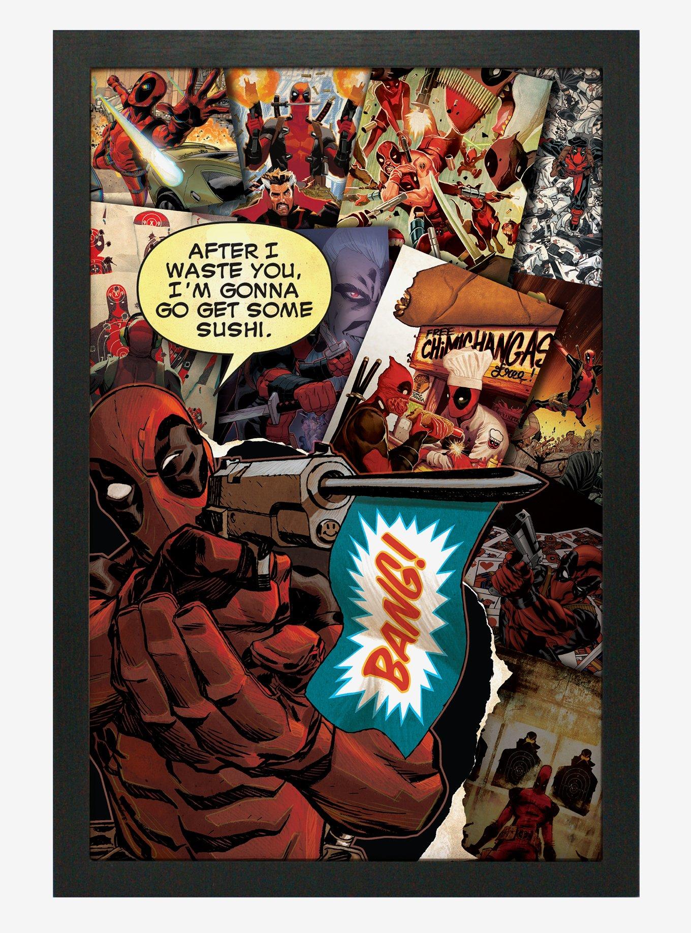 Marvel Deadpool Collage Poster, , hi-res