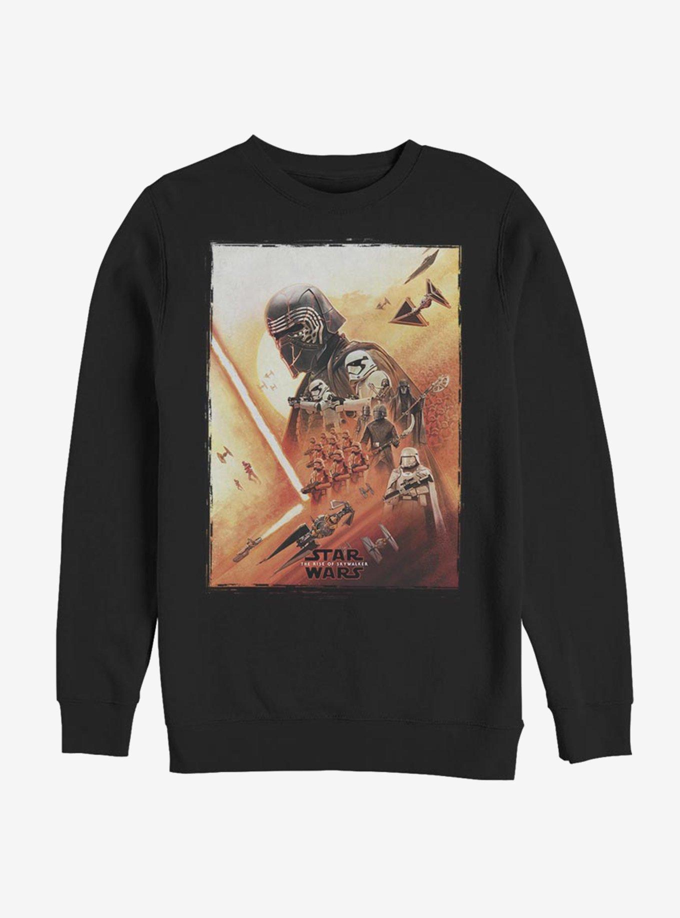 Star Wars Episode IX The Rise Of Skywalker Kylo Poster Sweatshirt, BLACK, hi-res