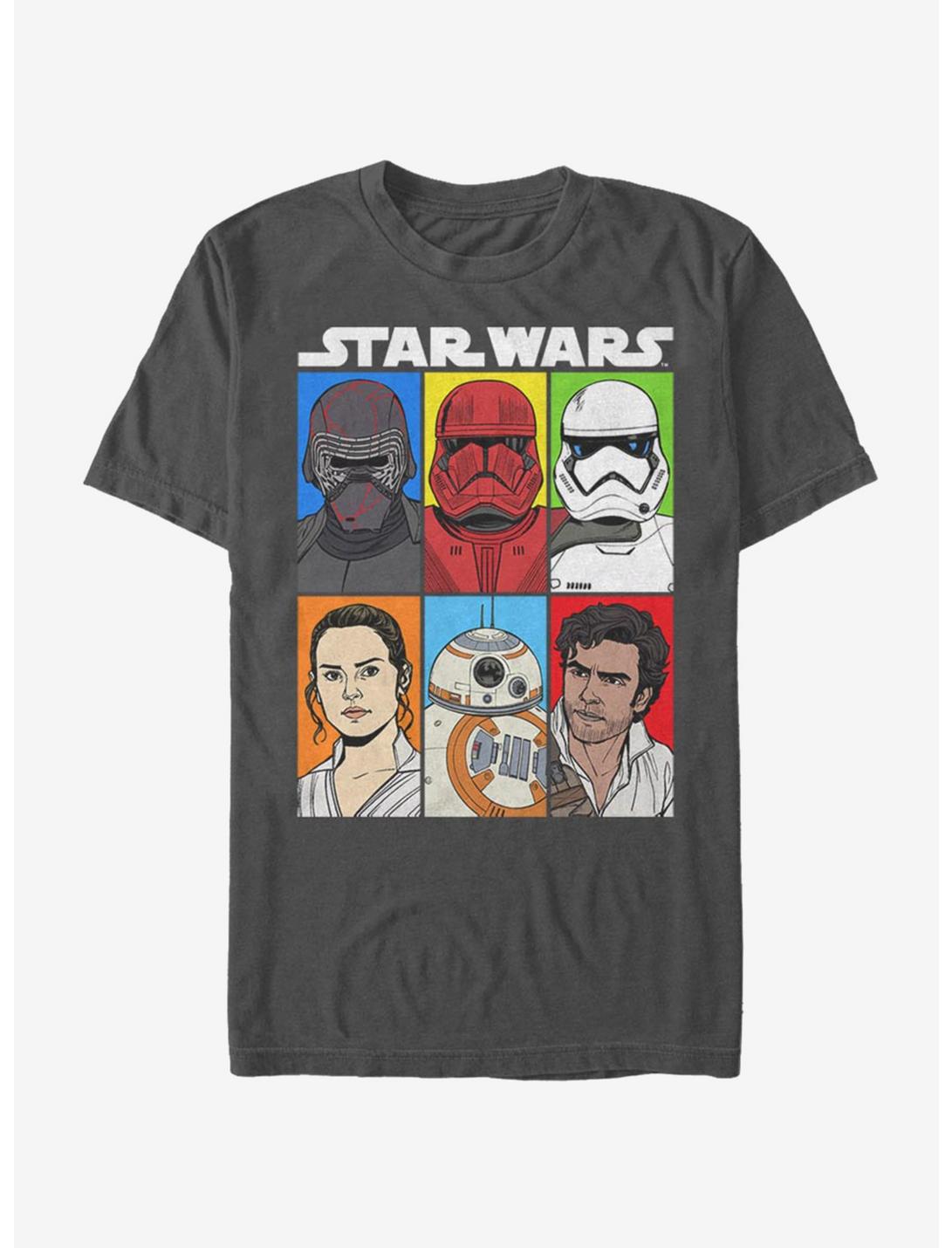 Star Wars Episode IX The Rise Of Skywalker Friend of Foe T-Shirt, CHARCOAL, hi-res