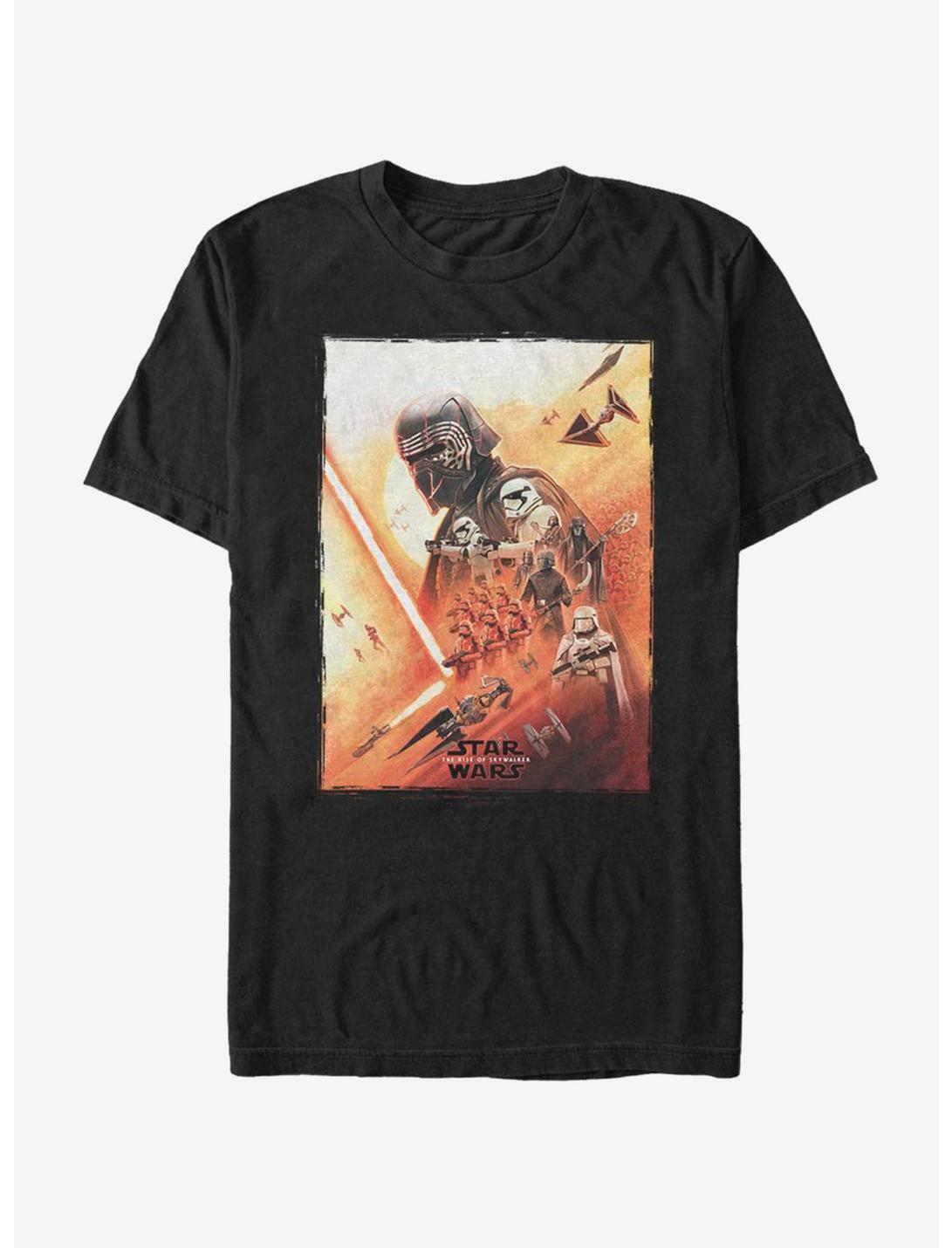 Star Wars Episode IX The Rise Of Skywalker Kylo Poster T-Shirt, BLACK, hi-res