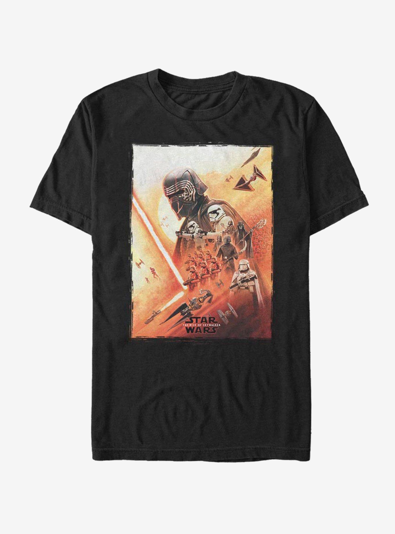 Star Wars Episode IX The Rise Of Skywalker Kylo Poster T-Shirt, BLACK, hi-res