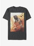 Star Wars Episode IX The Rise Of Skywalker Kylo Poster T-Shirt, DARK CHARCOAL, hi-res