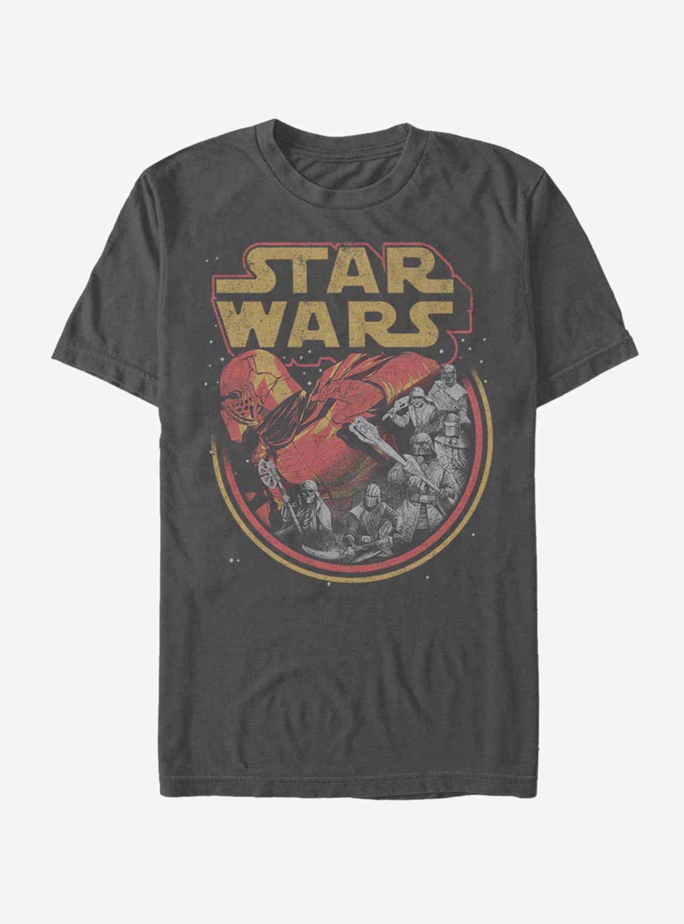 Star Wars Episode IX The Rise Of Skywalker Retro Villians T-Shirt, CHARCOAL, hi-res