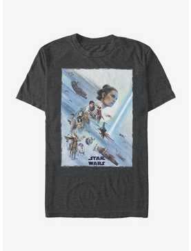 Star Wars Episode IX The Rise Of Skywalker Rey Poster T-Shirt, , hi-res