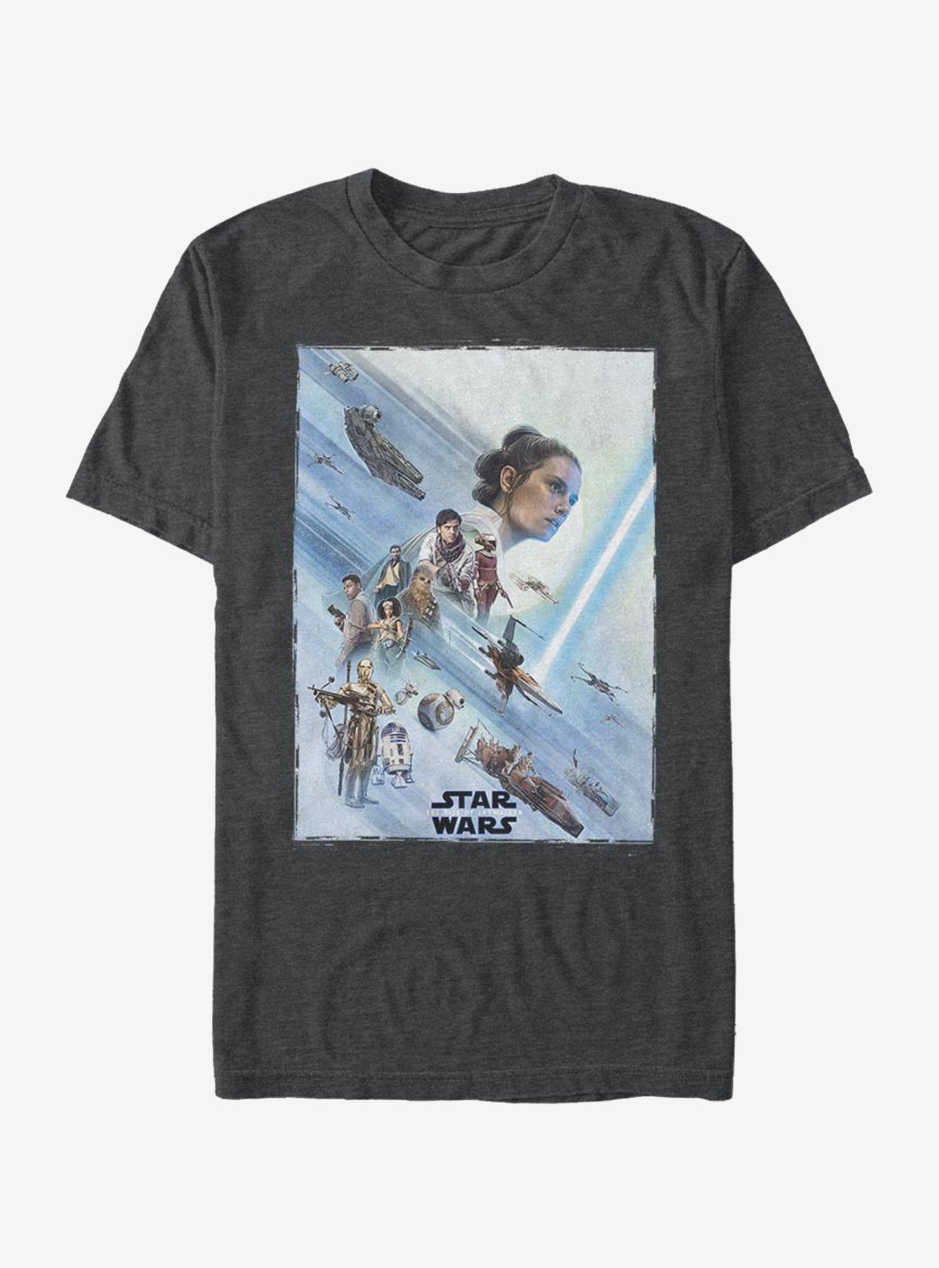 Star Wars Episode IX The Rise Of Skywalker Rey Poster T-Shirt, , hi-res