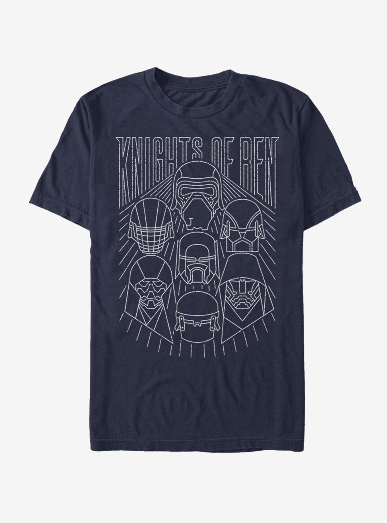 Star Wars Episode IX The Rise Of Skywalker Simple Outlines T-Shirt, NAVY, hi-res