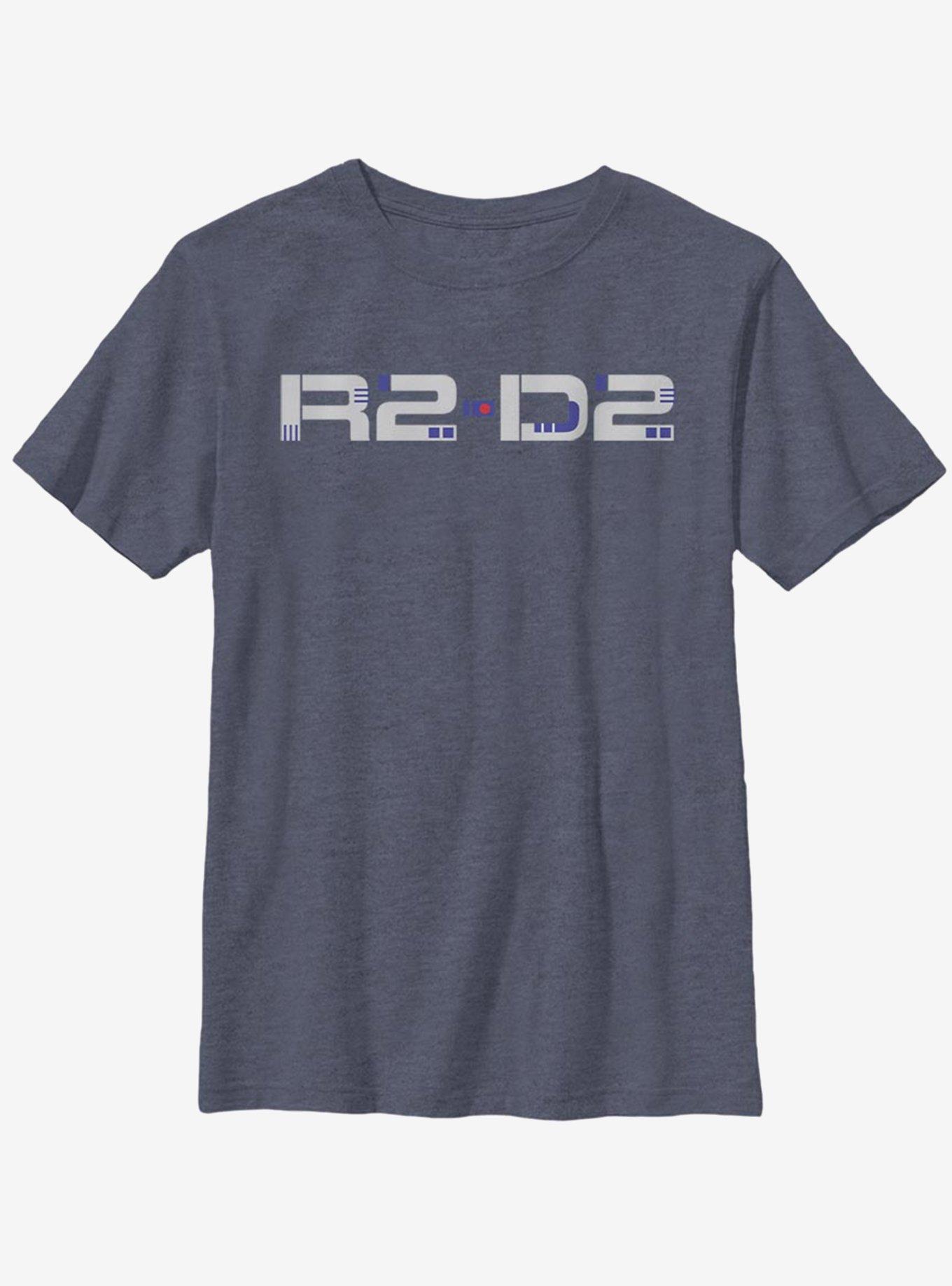 Star Wars Episode IX The Rise Of Skywalker Droid Design Youth T-Shirt, NAVY HTR, hi-res view 1