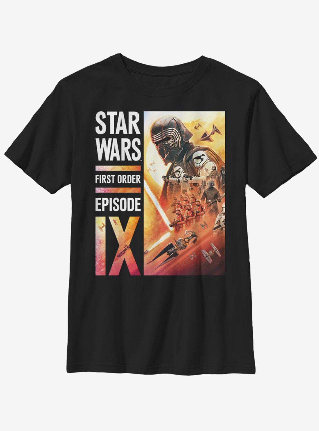 Star Wars Episode IX The Rise Of Skywalker First Order Collage Youth T-Shirt, , hi-res