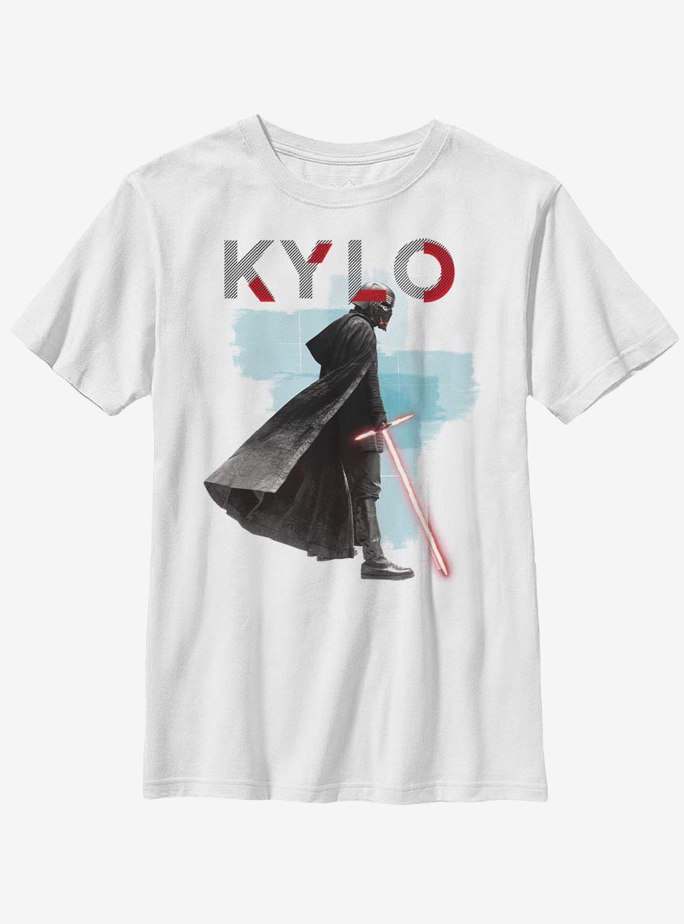 Star Wars Episode IX The Rise Of Skywalker Kylo Red Mask Youth T-Shirt, WHITE, hi-res