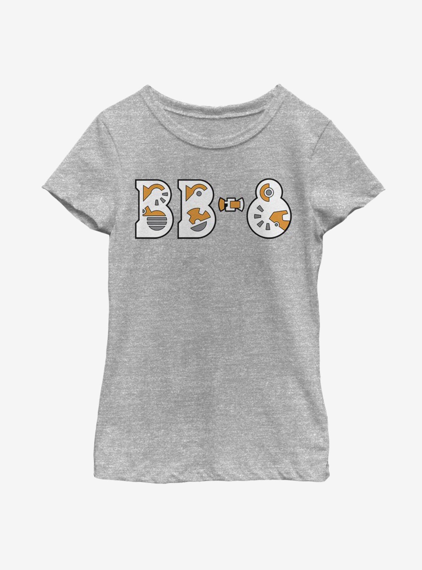 Star Wars Episode IX The Rise Of Skywalker Droid Parts Youth Girls T-Shirt, ATH HTR, hi-res