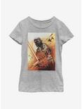 Star Wars Episode IX The Rise Of Skywalker Kylo Poster Youth Girls T-Shirt, ATH HTR, hi-res