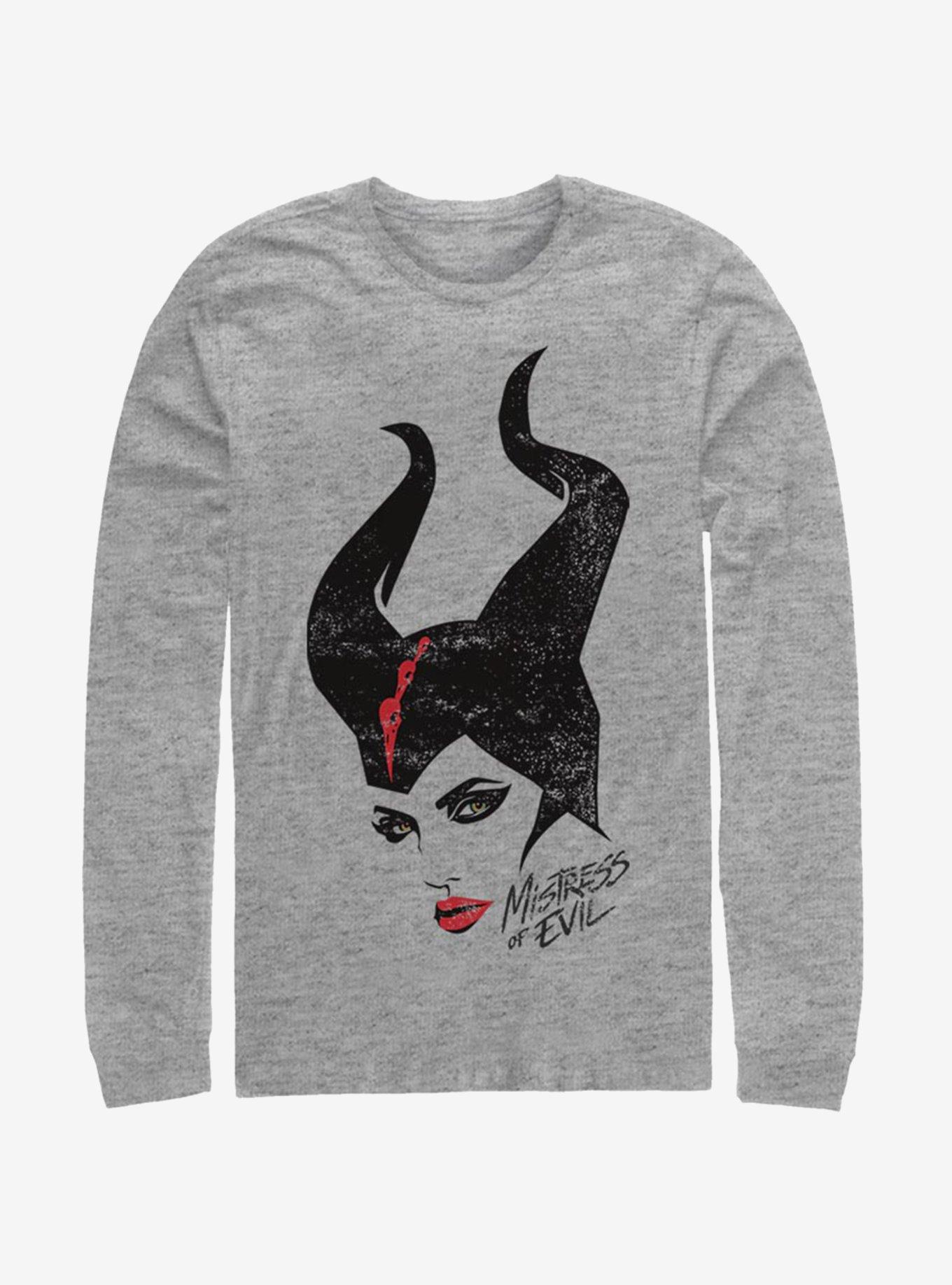 Disney Maleficent: Mistress Of Evil Portrait Long-Sleeve T-Shirt, ATH HTR, hi-res