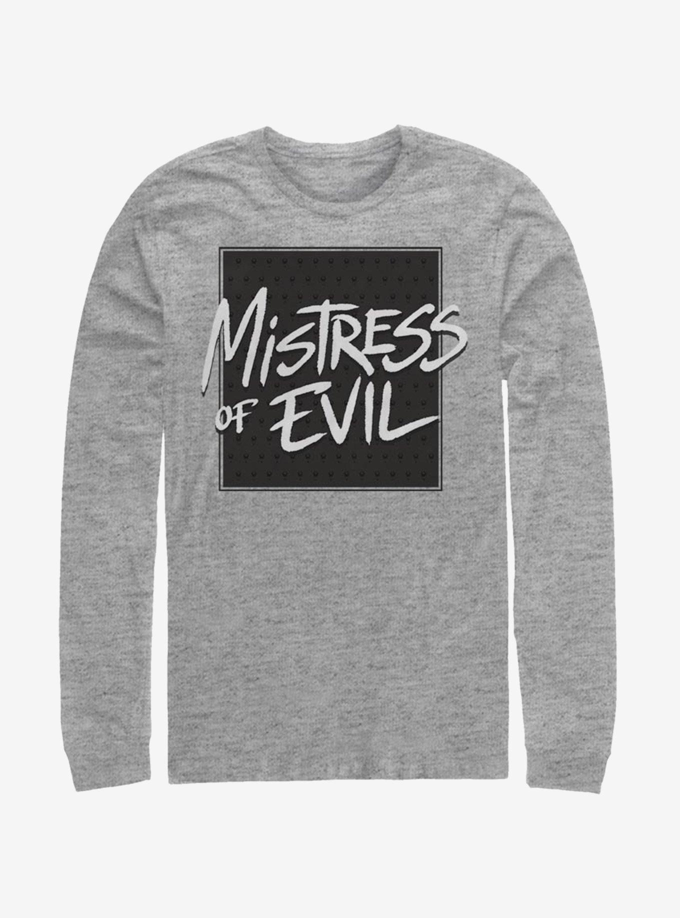 Disney Maleficent: Mistress Of Evil Bold Text Long-Sleeve T-Shirt, ATH HTR, hi-res
