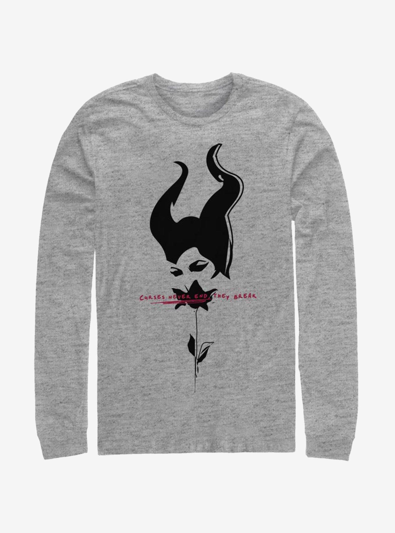 Disney Maleficent: Mistress Of Evil Black Rose Long-Sleeve T-Shirt, , hi-res