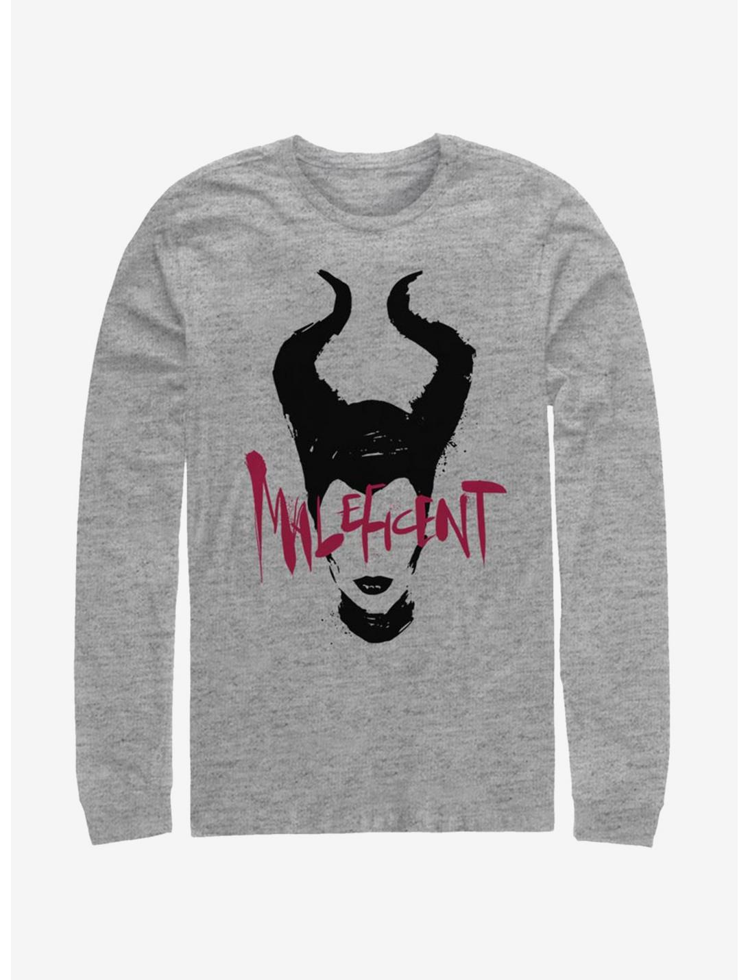 Disney Maleficent: Mistress Of Evil Paint Silhouette Long-Sleeve T-Shirt, ATH HTR, hi-res