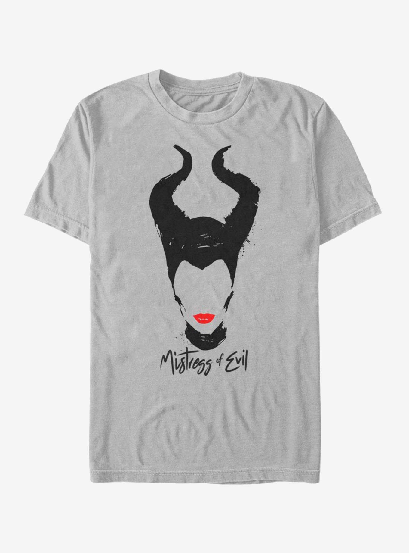 Disney Maleficent: Mistress Of Evil Red Lips T-Shirt, SILVER, hi-res