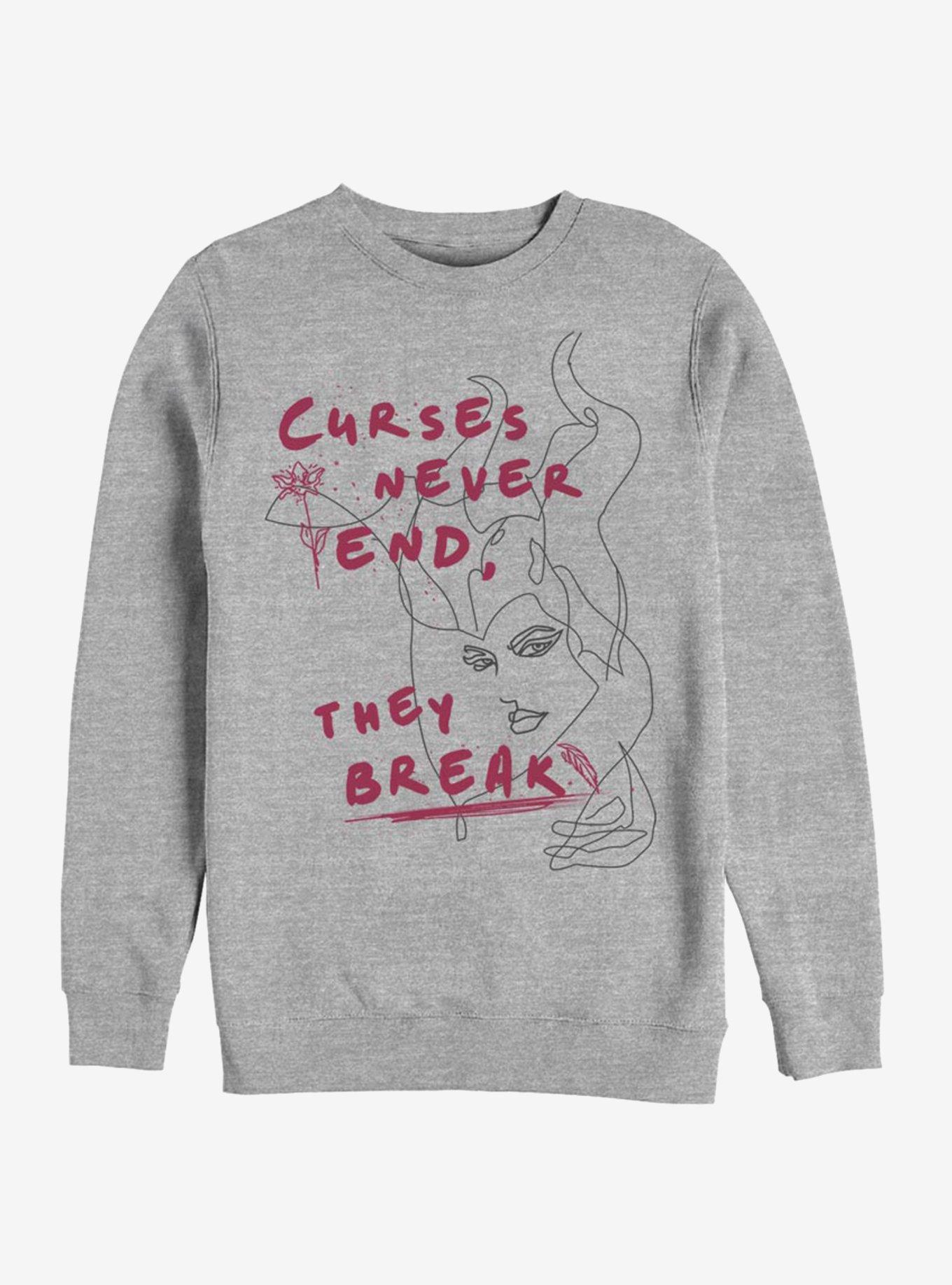 Disney Maleficent: Mistress Of Evil Curses Never End They Break Sweatshirt, , hi-res